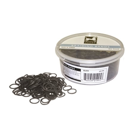 Jacks Imports Braiding Bands 800 count BLACK 368-BK